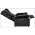 Czarny rozkładany fotel wypoczynkowy Alden 2X