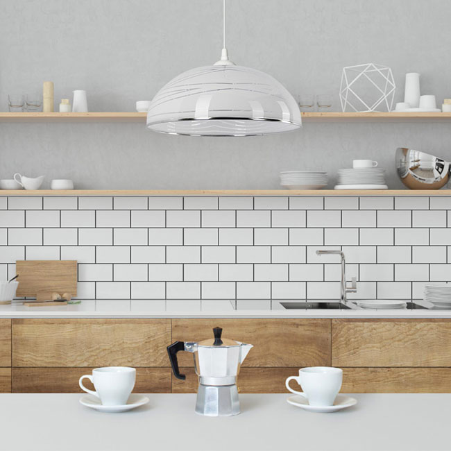 Biała kuchenna lampa wisząca S735-Ankona