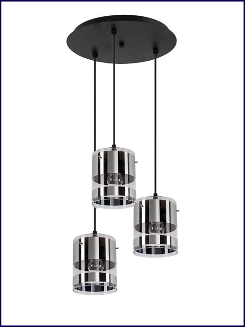 Loftowa lampa wisząca nad stół ze szklanymi zwisami S716-Narsa