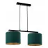 Zielona lampa wisząca z dwoma abażurami S719-Ageli