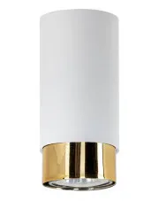 Biała lampa sufitowa tuba - S720-Barda