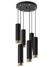 Czarna nowoczesna lampa wisząca nad stół - S724-Barda w sklepie Edinos.pl