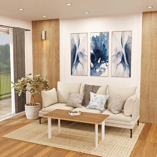 Wizualizacja ze stolikiem Nefron 6Z-biały