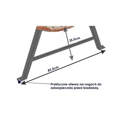 Zdjęcie Ławka ogrodowa retro Wagris 150 cm - sklep Edinos.pl