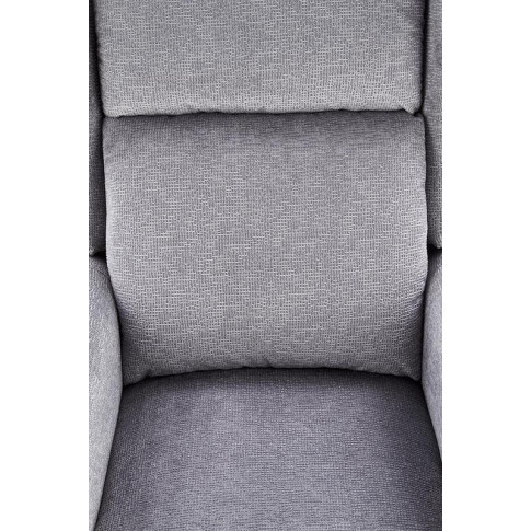 Popielaty tapicerowany rozkładany fotel Alden 3X