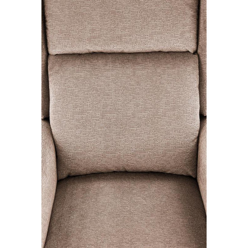 Beżowy tapicerowany rozkładany fotel Alden 3X