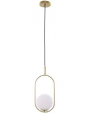 Lampa wisząca w stylu glamour mosiądz - K061-Esme w sklepie Edinos.pl