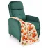 Zielony rozkładany fotel wypoczynkowy - Erto 3X