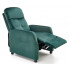 Zielony rozkładany fotel wypoczynkowy Amigos 3X