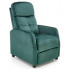 Zielony tapicerowany fotel rozkładany Amigos 3X