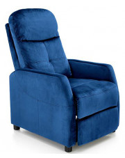Granatowy rozkładany fotel wypoczynkowy - Amigos 3X w sklepie Edinos.pl
