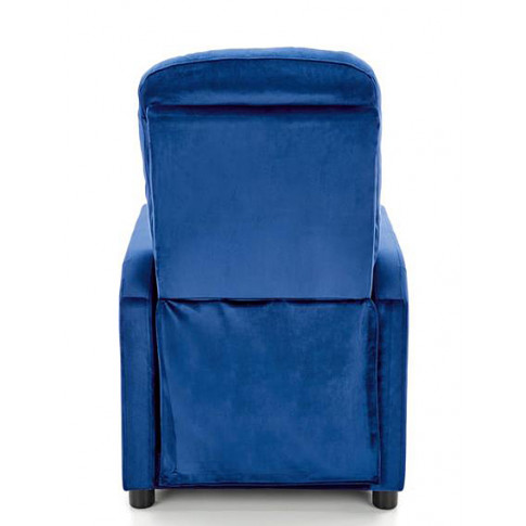 Granatowy tapicerowany fotel wypoczynkowy Amigos 3X