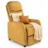 Musztardowy rozkładany fotel wypoczynkowy - Erto 3X