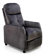 Czarny rozkładany fotel wypoczynkowy - Amigos 3X w sklepie Edinos.pl