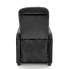 Czarny tapicerowany fotel wypoczynkowy Amigos 3X
