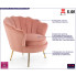 Różowy fotel wypoczynkowy muszelka Vimero 3X 