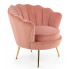 Różowy fotel muszelka Vimero 3X
