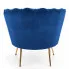Granatowy welurowy fotel Vimero 3X