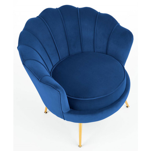Nowoczesny ciemnoniebieski fotel Vimero 4X