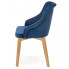 Granatowe krzesło tapicerowane Altex 2X
