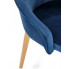 Granatowe tapicerowane krzesło Altex 2X