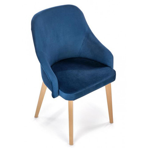 Granatowe tapicerowane krzesło do jadalni Altex 2X