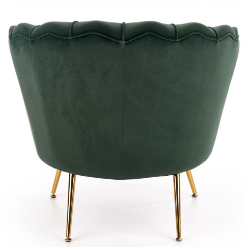 Tapicerowany zielony fotel Vimero 3X