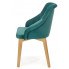 Zielone krzesło tapicerowane Altex 2X