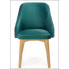 Zielone tapicerowane welurowe krzesło Altex 2X