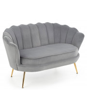 Szara nowoczesna sofa w kształcie muszelki - Vimero 4X w sklepie Edinos.pl