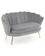 Szara nowoczesna sofa w kształcie muszelki - Vimero 4X