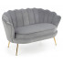 Szara nowoczesna sofa w kształcie muszelki - Vimero 4X