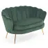 Zielona tapicerowana sofa glamour - Vimero 4X