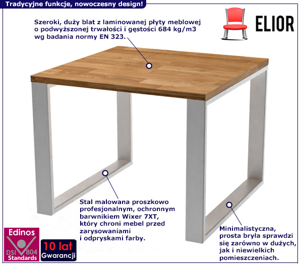 Stolik Rodos 3Z czarny: infografika
