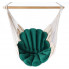 Krzesło brazylijskie z poduchą w kształcie muszli butelkowa zieleń - Milis 