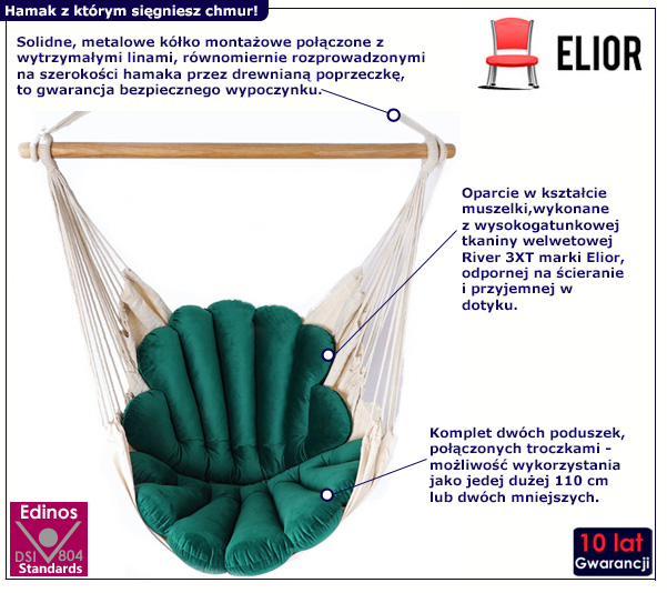 Krzesło brazylisjkie Dada-butelkowa zieleń