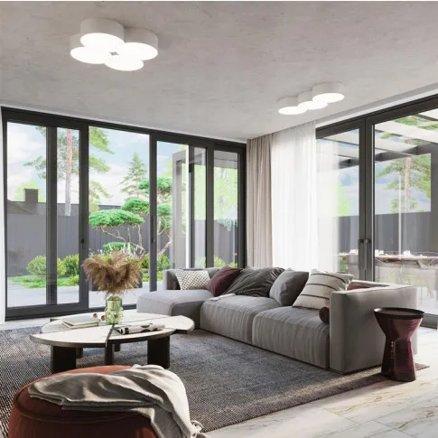 Wizualizacja wnętrza z wykorzystaniem plafonu S744-Pinia