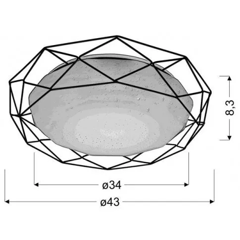 pol pl Plafon LED 24W zloty 43cm 4000K Sven 98 73174 70313 3