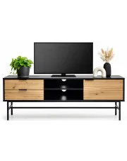 Industrialna szafka, komoda pod tv z lamelami - Svein 4X w sklepie Edinos.pl