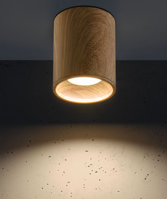 Wizualizacja nowoczesnej sufitowej lampy tuby K074-Mizi