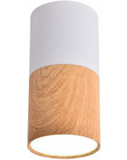 Biała lampa sufitowa typu tuba - K071-Rena w sklepie Edinos.pl