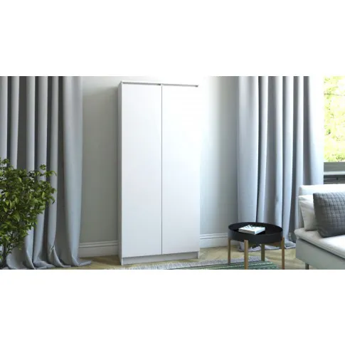 Szczegółowe zdjęcie nr 4 produktu Biały regał zamykany - Zona