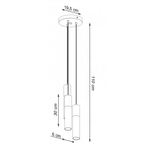 Wymiary lampy S756-Borgis