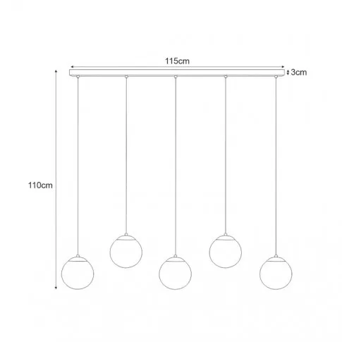 Wymiary lampy S762-Kalva