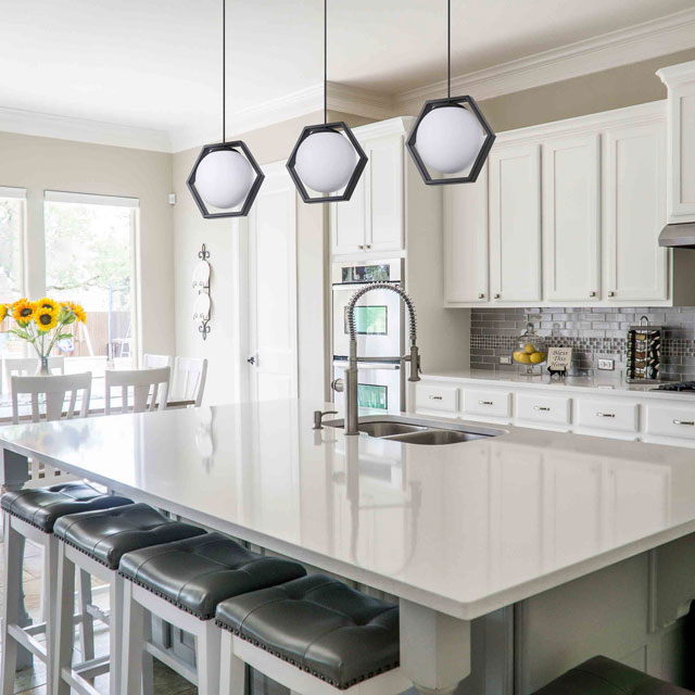 Geometryczna lampa wisząca nad stół S769-Mooni