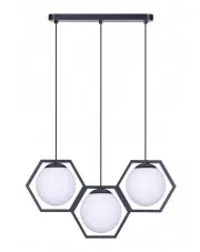 Geometryczna potrójna lampa wisząca nad stół - S770-Hona