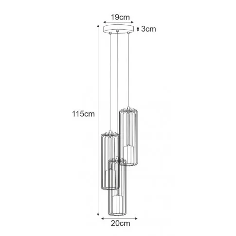 Wymiary lampy S776-Kela