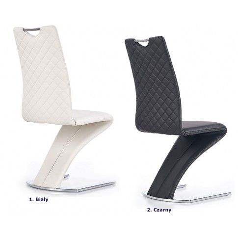 Zdjęcie białe krzesło nowoczesne Diskin - sklep Edinos.pl