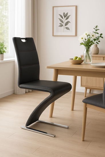 Nowoczesne krzesło kuchenne tapicerowane