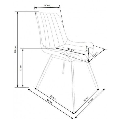 Szczegółowe zdjęcie nr 5 produktu Krzesło industrialne Faran - popiel